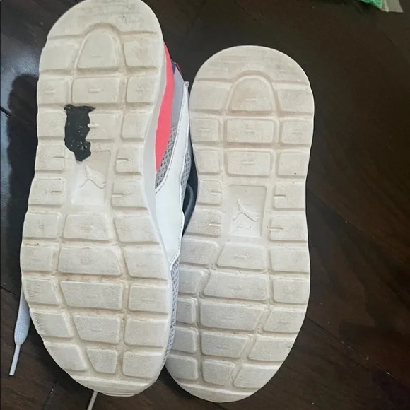 Puma Kids Blue and Pink Athletic Sneakers - Picture 5 of 6